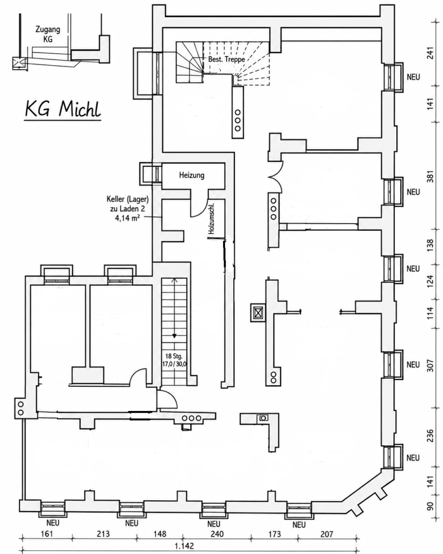 Grundriss Untergeschoss