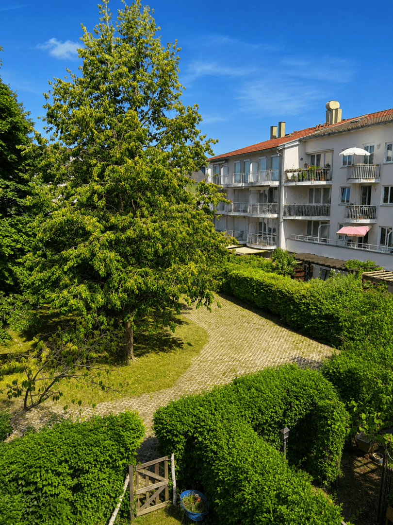 Blick aus dem Balkon