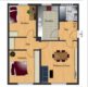 ILIEV IMMOBILIEN: Renovierungsbedürftige 3-Zimmerwohnung mit Wohnküche in EMMERING (PREIS ist VB) - Grundriss der Wohnung